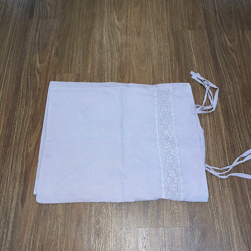 Pottery Barn Washed Cotton Full/Queen Duvet Set in Lavender - Picture 10 of 11